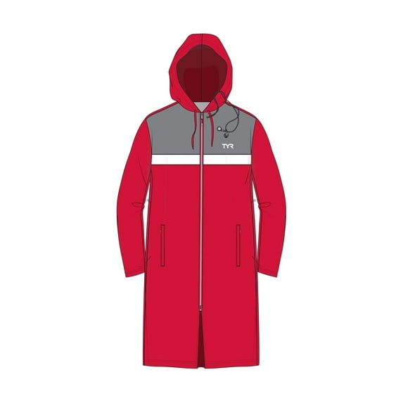 Tyr Men's STRIPED Parka Red Size XX-Large