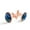 Color 4, variant on Men's Classic Stainless Steel, Blue Camouflage Skulls Pattern Cufflinks Business Wedding Shirts, Rose Gold
