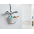 thumbnail image 3 of Gray Shower basket with hook Dimensions: 25 x 9 x 28 cm suspension, Polypropylene, Multifunctional basket, 3 of 4