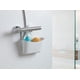 thumbnail image 3 of Gray Shower basket with hook Dimensions: 25 x 9 x 28 cm suspension, Polypropylene, Multifunctional basket, 3 of 4