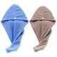 thumbnail image 1 of Paquete de 2 toallas de microfibra para envolver el cabello, turbante de secado rápido, toalla para envolver el cabello suave y súper absorbente, 1 of 5