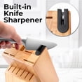 thumbnail image 4 of 15-Piece Stainless Steel Kitchen Knife Set with Built-in Sharpener – Ultra Sharp, Rust-Resistant Knives in Natural Wood Block, 4 of 6