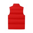 thumbnail image 4 of CharmCyan Men's Quilted Vest With Stand Collar Winter Casual Sleeveless Jacket With Pockets Thick Coat Gilet For Outdoor Red M, 4 of 5