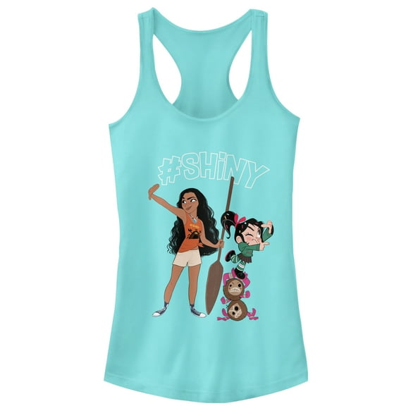Junior's Ralph Breaks the Internet #Shiny  Racerback Tank Top Cancun Medium