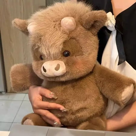 16.5 Running Cow Plush, Running Stuffed Animal, 2026 New Moving Legs Stuffed Animal Toy, Soft and Cuddly Farm Animal Doll, Creative Gifts for Kids & Adults Girls and Boys