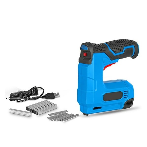 Electric Nail Gun Cordless Stapler With 1500mAh Lithium Battery USB Rechargeable Staple Gun Furniture Wood Frame DIY Tool ,Easy to Use