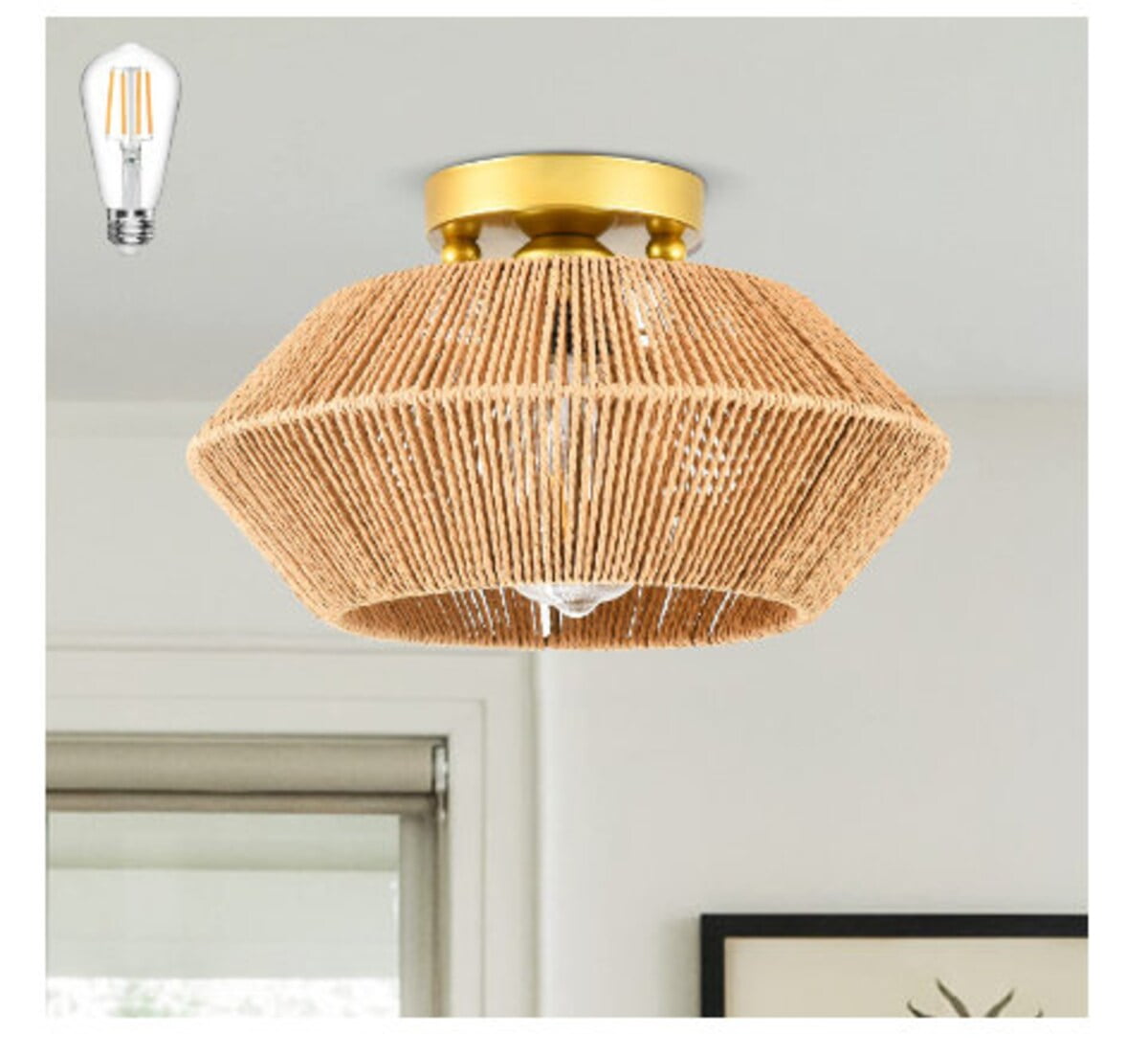 Woven Pendant Light Rattan Ceiling Light Rattan Ceiling Light Fixtures