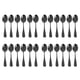 thumbnail image 1 of Cucharadas Negras Cucharadas, Mini Cucharas para Pastel de Acero Inoxidable, Juego de 24 (Cucharas de Café Negro), 1 of 7
