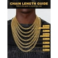 thumbnail image 5 of Cuban Link Chain for Men Women Stainless Steel Curb Necklace, 7/9/12/15 MM Chunky Chain Silver/Gold/Black Mens Hip Hop Jewelry 18''-30'', 5 of 17