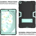 thumbnail image 3 of Mignova For Samsung Galaxy Tab A 10.1 2019 Case(SM-T510/T515),Heavy Duty Shockproof Rugged Case High Impact Full Body Protective Case for Samsung Galaxy Tab A 10.1 Inch T510/T515(Black/Aqua), 3 of 7