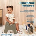 thumbnail image 4 of ECR4Kids Stackable Wooden Toddler Chair, 8in, Grey Wash, 2-Pack, 4 of 9