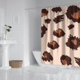 thumbnail image 2 of Beige and Brown Of Leopard Print Shower Curtain 72"x84" ,Bathroom Decorative Shower Curtains Set with 12 Hooks,Modern Waterproof Washable Shower Curtain, 2 of 6