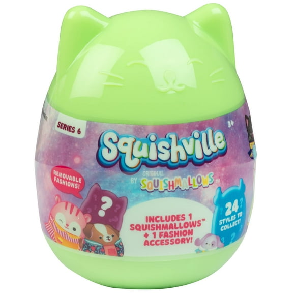 Squishmallows Squishville Series 6 - Assorted Single - Mini Plush & Accessories - Official Kellytoy - cute and Soft Stuffed Animal Toy - great gift & Stocking Stuffer for Kids