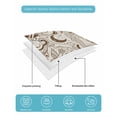 thumbnail image 5 of Quilts Twin-XL Size Bedding Set, Beige Cartoon Cats Lightweight Quilted Comforter, Modern Abstract Art Striped Cats Soft Reversible Bedspread Coverlet with Pillow Covers for All Season, 68" x 98", 5 of 7