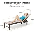 thumbnail image 6 of Crestlive Products Set of 2 Outdoor Lounge Chairs Aluminum Adjustable Chaise, Beige, 6 of 8