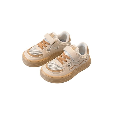 

Daeful Kids Skate Shoes Sport Trainers Non Slip Sneakers School Casual Comfort Mesh Running Shoe Khaki 2.5Y