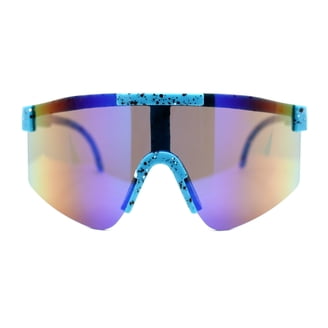 Patriotic American Flag Print Sunglasses - Horn Rim Style, Black Lens, Navy Arms | UV400 Protection