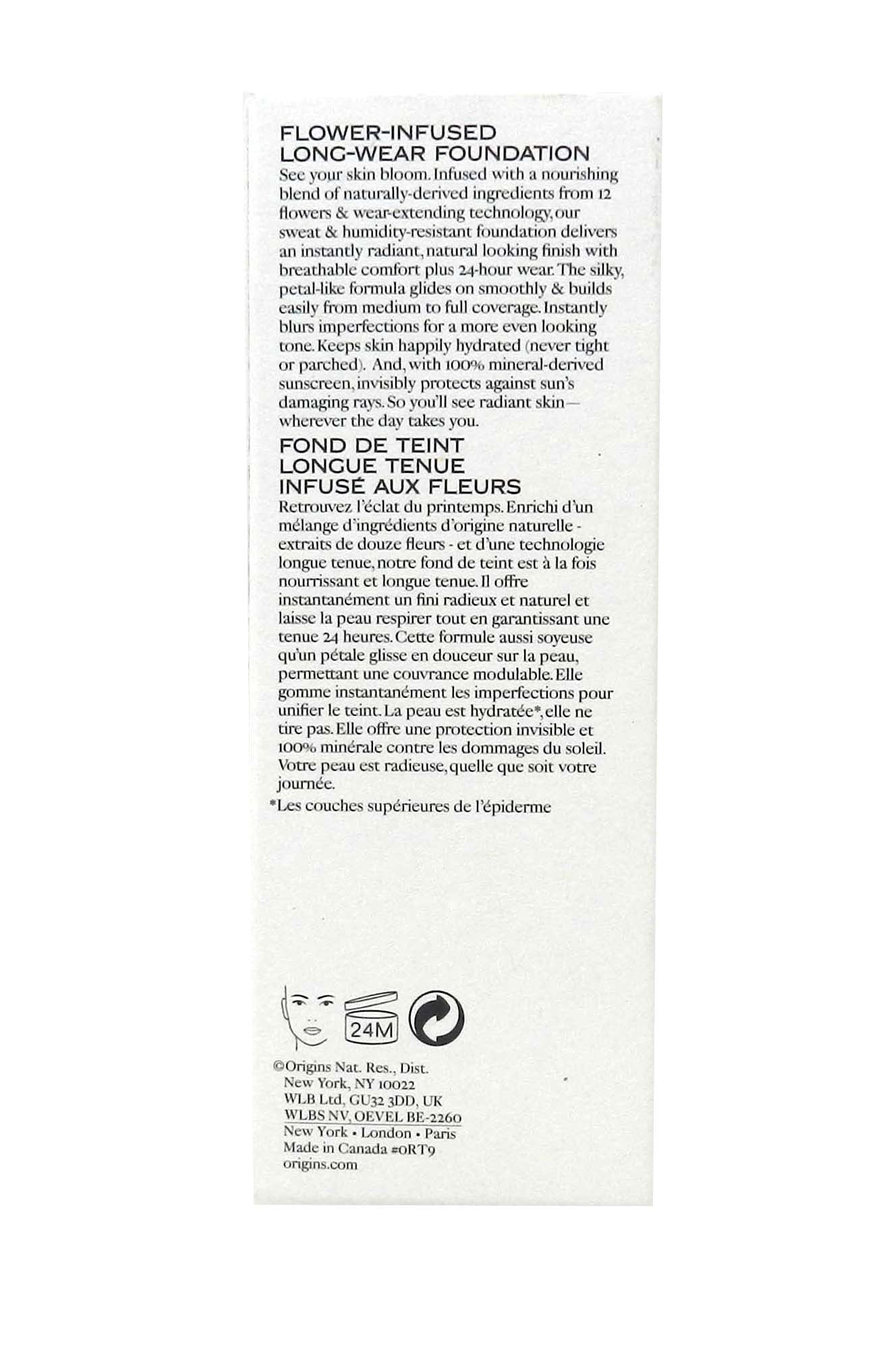ORIGINS/PRETTY IN BLOOM FLOWER-INFUSED LONG-WEAR FOUNDATION (620) 1.0 OZ