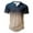 Khaki, variant on JURANMO Big and Tall Short Tops for Men Fashion Gradient Color Collarless T Shirts Summer Casual Holiday Button Henley Shirts Deals of the Day Blue XXL