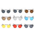 thumbnail image 2 of ziyahi Personalized flip metal sunglasses retro round frame sunglasses, 2 of 9