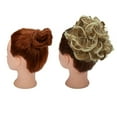thumbnail image 5 of Pony Tail Hair Extension Bun Big Wave Curls Hairpiece Wrap Chignon Scrunchie Synthetic Hair for Women, 5 of 7