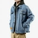 thumbnail image 3 of Chaqueta vaquera azul con botón bordado para hombre, chaqueta vaquera gris para otoño, abrigos vaqueros para hombre, venta al por mayor, precio bajo, elástica, holgada, Y2k, vaquera coreana, 3 of 4