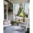 thumbnail image 4 of nqOlkjepod Outdoor Curtains for Patio Waterproof, Coastal Starfish Outdoor Privacy Panels Grommet, Blue Summer Beach Nautical Ocean Shell Blackout Outside Curtains for Porch/Cabana 54"x95", 1 Panel, 4 of 8