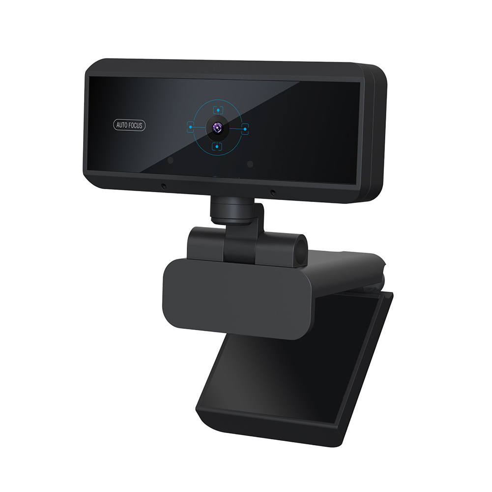 2K Webcam With Auto Focus & Built-in Mic/Speaker - Plug & Play For PC & Mac, 30fps