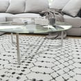 thumbnail image 4 of Merrick Lane Bohemian Low Pile Rug with Black Geometric Design - 5' x 7', 4 of 11