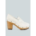 thumbnail image 2 of OSAGE White Clogs Loafers in Fine Suede, 2 of 7