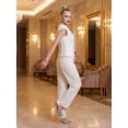 thumbnail image 4 of Conjunto 2 Piezas Elegante, Chaleco con Botones y Pantalón de Pierna Amplia, Look Sofisticado para Mujer, 4 of 5
