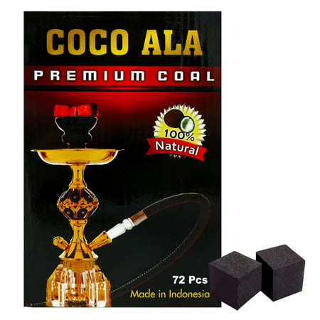 Coco Ala Charcoal 100% Natural Coconut Hookah Shisha Coal Hookah Coals 72