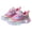 Pink, variant on WXFAZCVU Toddler Girls Sneakers Kids LED Light Up Running Sports Shoes Cute Athletic Shoes Size 7