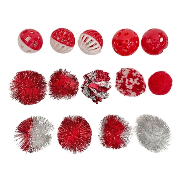 Vibrant Life Holiday 18 Piece Cat Toy Stocking Gift Set, Red Vibrant Life Holiday 18 Piece Cat Toy Stocking Gift Set, Red