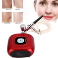 thumbnail image 3 of Kit de maquillaje con aerógrafo máquina de hidratación facial pulverizador de oxígeno y agua inyección de oxígeno y agua pulverizador para el hogar rojo ANGGREK Otros, 3 of 8