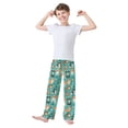 thumbnail image 3 of Wobogo Dogs Paw Prints Long Pajama Pants Bottoms Soft Sleepwear with Pockets, 3 of 9
