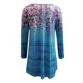thumbnail image 5 of Vestido suelto clásico con estampado de flores de manga larga con cuello en V informal a la moda para mujer Pompotops hdfakjf7211, 5 of 5