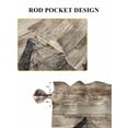 thumbnail image 6 of Brown Western Farmhouse 2 Panel Kitchen Curtains for Small Windows, Vintage Cowboys Cactus Bathroom Tier Curtain, Short Window Treatment for Bedroom/Living Room 55"x24", 6 of 6
