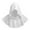 White, variant on White Multifunctional Hooded Cowl Polyester Medieval Gothic Cape Cosplay Men Women Ren Faire Costume One Size
