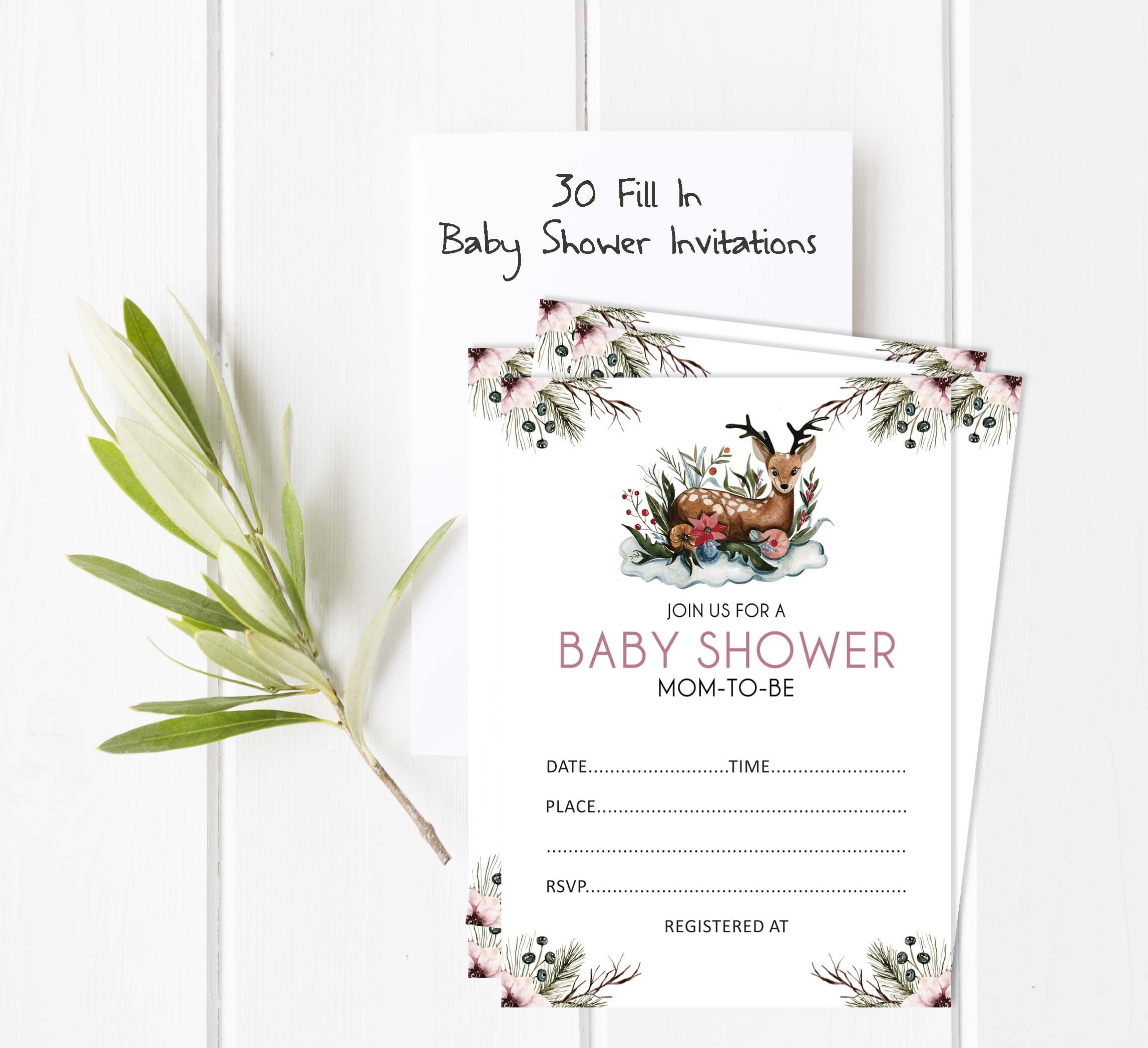 Inkdotpot Set Of 30Jungle Animals Baby Shower Invitations-Diaper Raffle Tickets And Baby Shower Book Request Cards Gender Neutral Invites Its A Boy Its A Girl