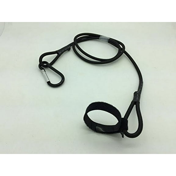 SET OF 2 BUNGEE CORD PADDLE AND FISHING POLE LEASH FOR KAYAK BOATS OR CANOES 40"