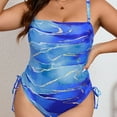 thumbnail image 6 of Youyipin Womens Swimsuits Ruched High Cut One Piece Swimsuit Tummy Control Swimsuits For Women Tight Printed Sexy Backless Bikini, 6 of 9