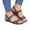 Blue, variant on Orthopedic Wedge Sandals for Women Dressy Casual Wedges Sandals with Arch Support, Summer Comfortable Walking Shoes with Adjustable Strap