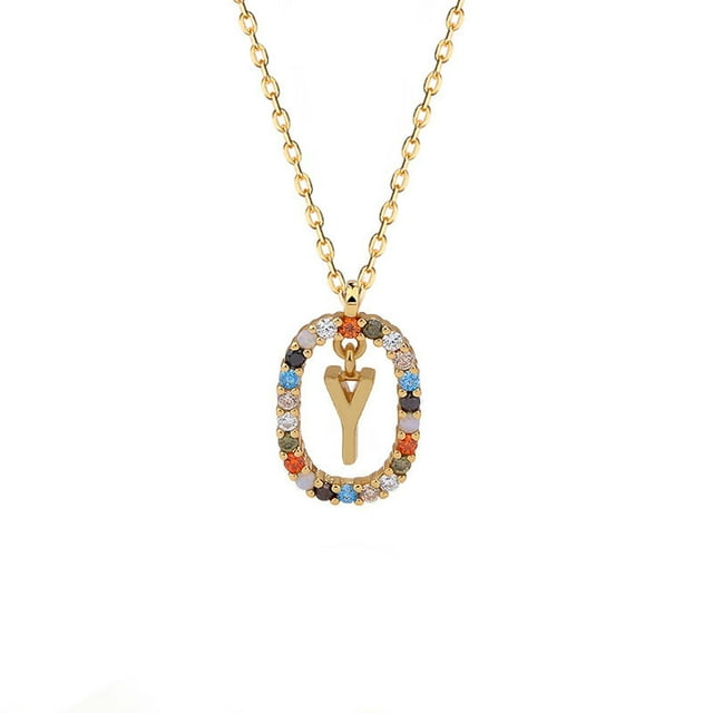 mtvxesu Necklaces Pendants Collier Lettre Design Mode Pendentif de Luxe