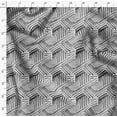 thumbnail image 4 of Soimoi Poly Canvas Black Fabric By the Yard - 56 Inch Wide - Line Geometric Print Fabric - Minimalist and Chic Fusion for Fashion and Home Printed Fabric, 4 of 6