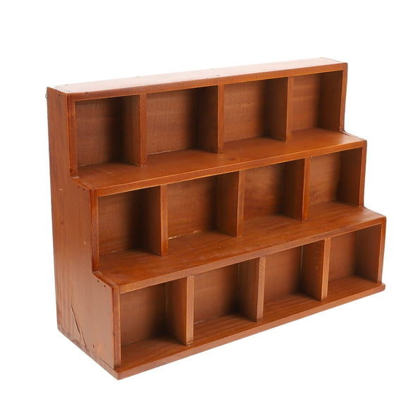 Raindrops 1Set Wood Display Shelves Vintage Style for Home Storage