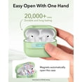 thumbnail image 5 of ESR Protective Case with Lanyard Compatible with AirPods Pro 3 (2025, USB-C), Magnetic Lid Lock & Drop Protection, Light Green, 5 of 9