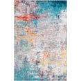thumbnail image 3 of Mark&Day Area Rugs, 9x12 Zijtaart Modern Burnt Orange Area Rug, Blue Grey Cream Carpet for Living Room, Bedroom or Kitchen (9' x 12'), 3 of 7