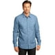 thumbnail image 1 of DISCONTINUADO District Made - Camisa de manga larga para hombre Washed Woven 3XL Azul claro Distrito DM3800, 1 of 1