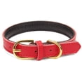 thumbnail image 1 of Collares básicos clásicos de cuero acolchado para mascotas, para gatos, cachorros, perros pequeños y medianos, 1 of 2